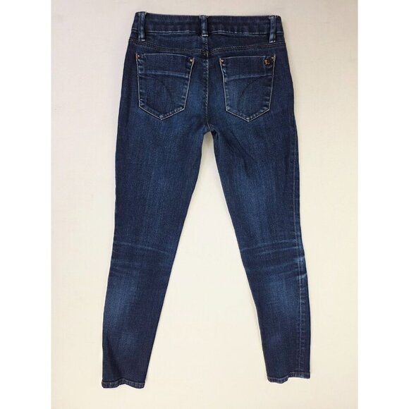 Joe's Jeans Size 24X27 Womens Ankle Chelsea Blue Denim 5 Pocket Logo Tag - Picture 1 of 11
